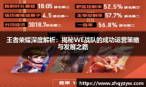 王者荣耀深度解析：揭秘WE战队的成功运营策略与发展之路